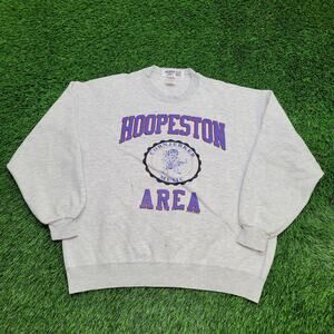 Vintage 1994 Hoopeston Area High-School Sweatshirt XL 24x26 Gray